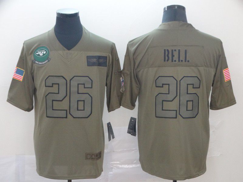 Men New York Jets #26 Bell Nike Camo 2019 Salute to Service Limited NFL Jerseys